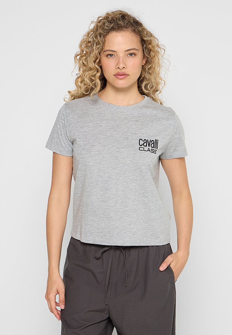Cavalli Class T-shirt print grijs