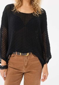 blue shadow Strickpullover - black