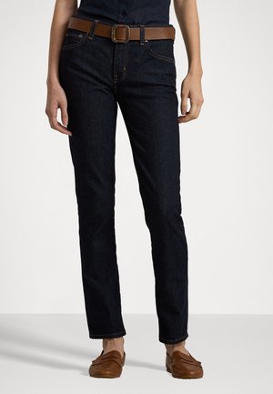Džíny Straight Fit - dark-blue denim