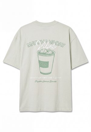 Pegador, ALBUFEIRA HEAVY OVERSIZED TEE - Μπλουζάκι με στάμπα - washed green sorbet