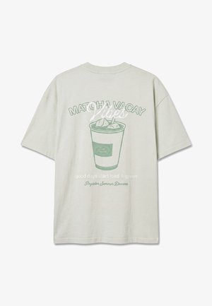 Pegador, ALBUFEIRA HEAVY OVERSIZED TEE - Μπλουζάκι με στάμπα - washed green sorbet