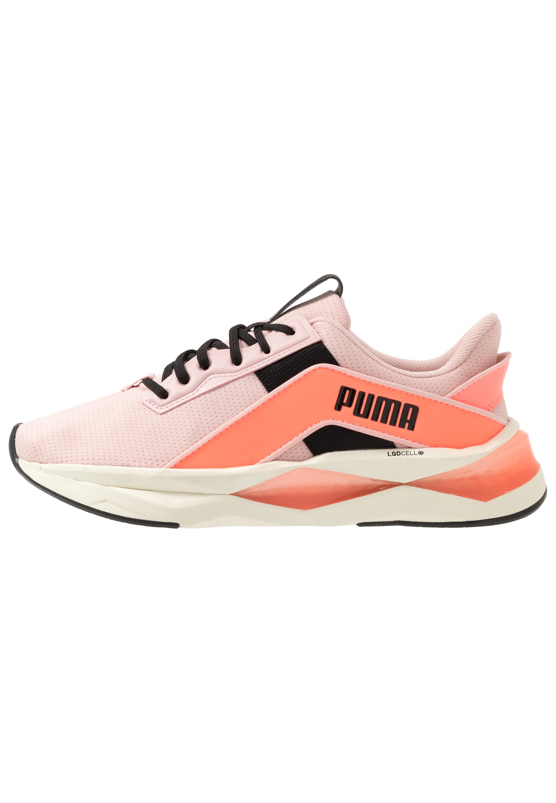 peach and black pumas