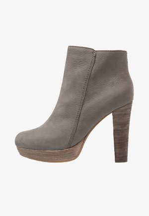 Steven New York, Bottines à talons hauts - dark grey