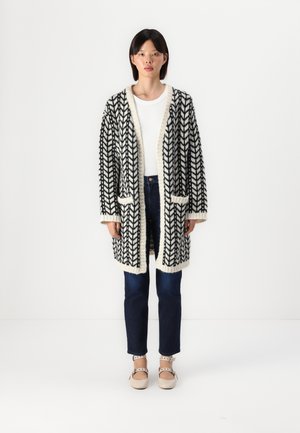 VMCORETTA LONG OPEN CARDIGAN - Adīta jaka - black