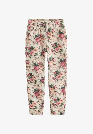 Laura Ashley, REGULAR FIT - ALL OVER ELLENBOROUGH FLORAL PRINTED STRAIGHT JEANS - Jeans Straight Leg - cream