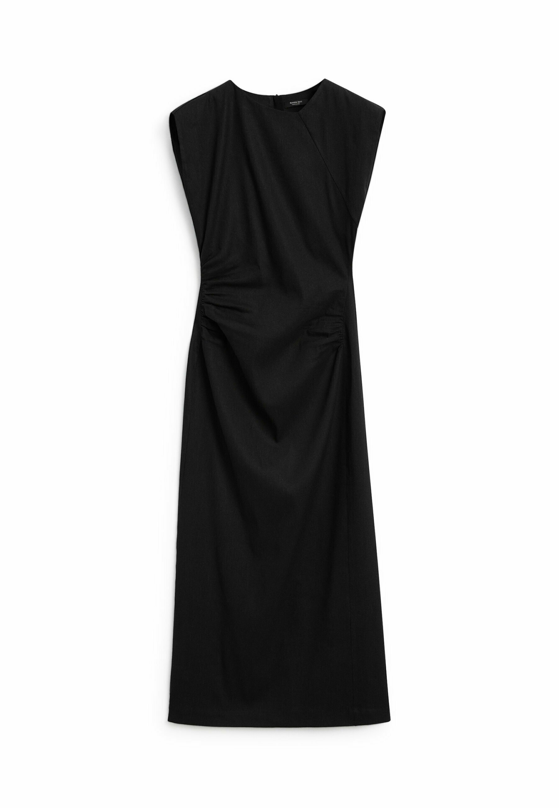 【Massimo Dutti】Midi dress with knot neckline Massimo Dutti Midi Dress with Knot Detail | Wardrobe Icons