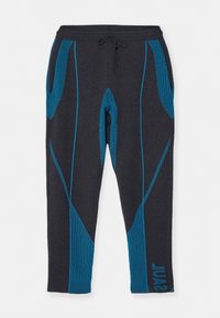 PANTS - Trousers - anthracite/turquoise