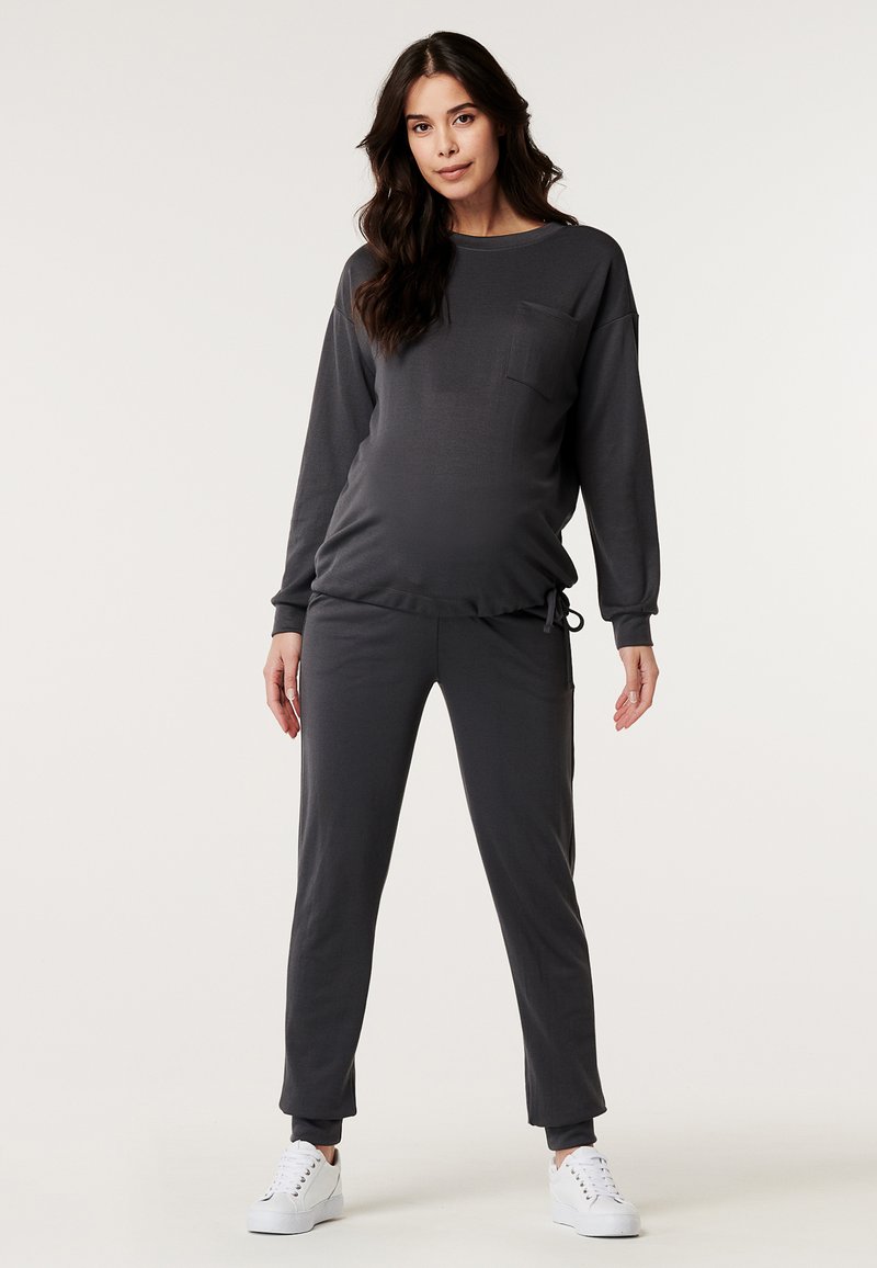 Esprit Maternity Tracksuit bottoms charcoal grey/grey Zalando.co.uk
