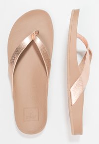 Reef CUSHION COURT - Sandale cu baretă între degete - rose gold