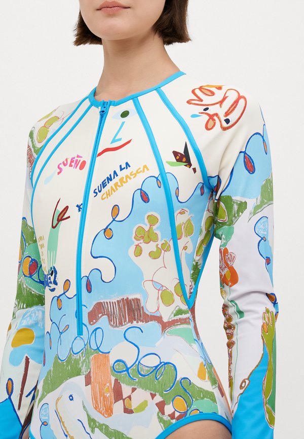 NADIA LONG SLEEVE ONE PIECE - Swimsuit - multi2