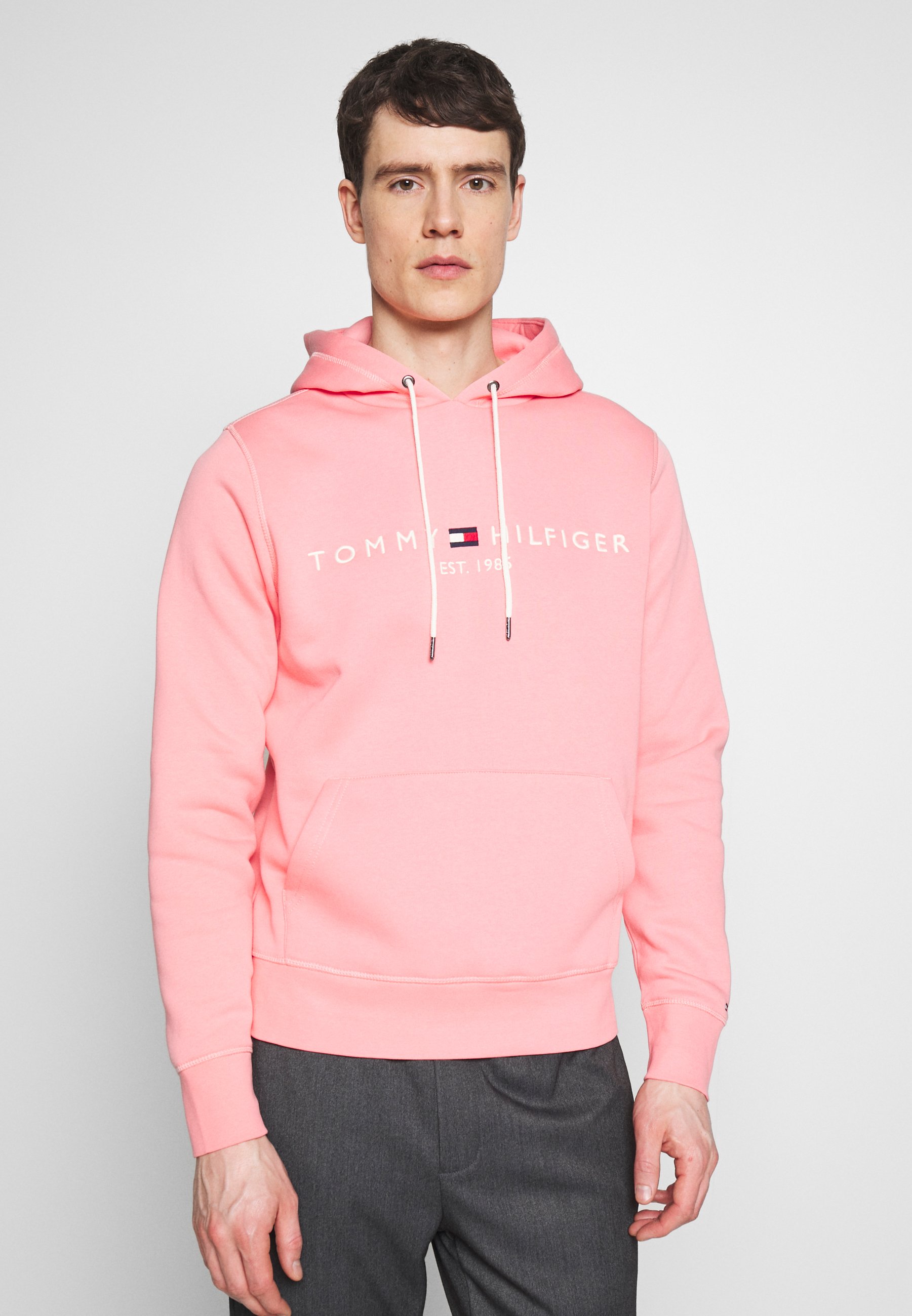 light pink tommy hilfiger hoodie