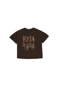 LOGO HILOS  - Print T-shirt - burdeos oscuro