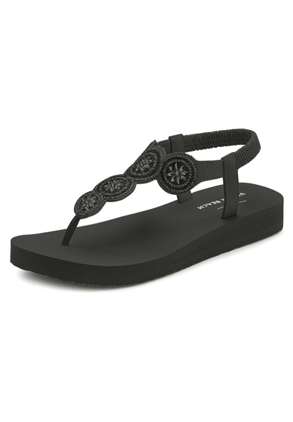 Badesandale - schwarz