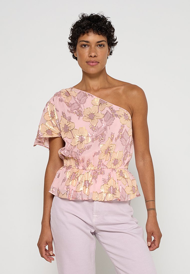 7 For All Mankind Blouse donkerroze