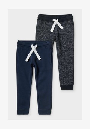 2 PACK - Tracksuit bottoms - dark blue