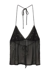 OPEN BACK STRAPPY - Top - black