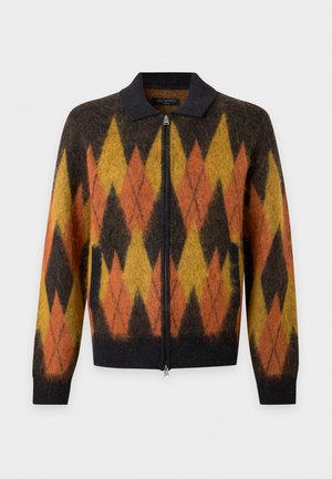 AllSaints, JIRO - Жилетка - black/golden brwn