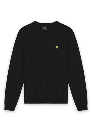 Lyle & Scott, RELAXED CREW NECK - Пуловер - jet black
