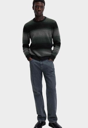 CREW NECK  - Stickad tröja - green mix