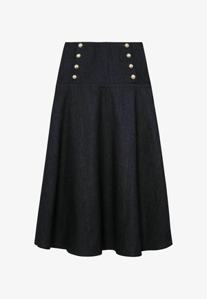Reiss, REGULAR FIT - SKYLAR BUTTON DETAIL MIDI - A-Linien-Rock - dark blue