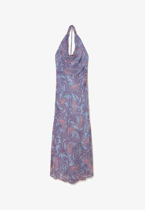 Brownie, VESTIDO ESTAMPADO DRAPEADO - Vestido largo - azul