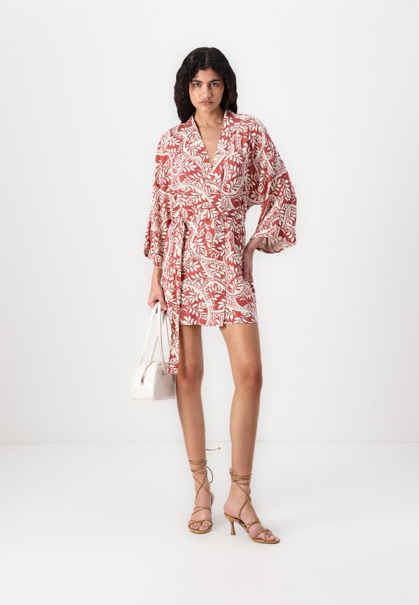 VMBALI KIMONO - Summer jacket - marsala3