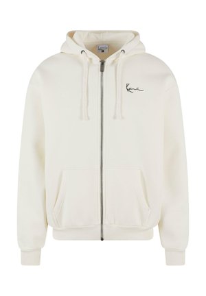 Karl Kani CHEST SIGNATURE FULL STAR - Tröja med dragkedja - off white