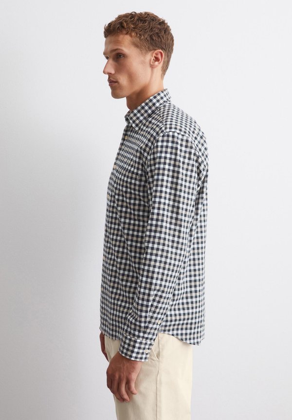 KENT COLLAR LONG SLEEVES ONE RECTANGULAR CHEST POCKET ROUND HEM - Shirt3