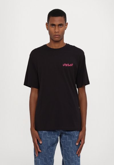 Les Benjamins SHORT SLEEVE TEE - Print T-shirt - noir