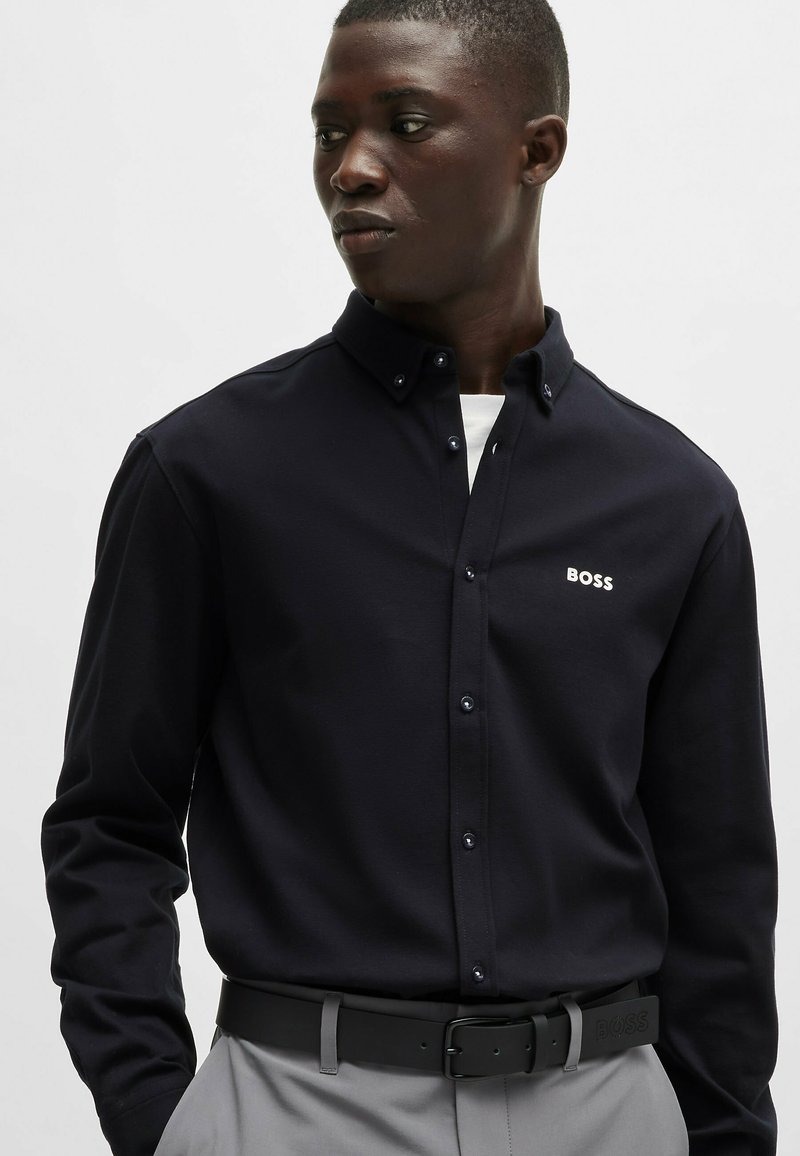 Boss Pak Heren Boss Slim Boss Kleding Mannen BOSS Regular-fit Overhemd Van  Dynamische Katoenen Jersey, image size:800x1156