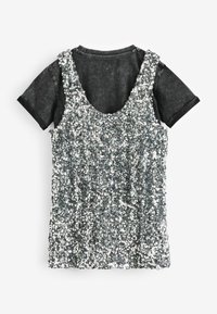 Next SEQUIN SET  - REGULAR FIT - Koktailové šaty/večierkové šaty - silver