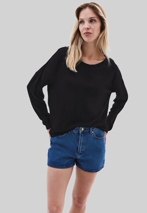FIGURUMSPIELENDER MIT WEITER FORM - Pullover - black