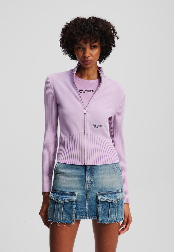 UTILITY ZIP-UP KNIT - Cardigan - lavendula