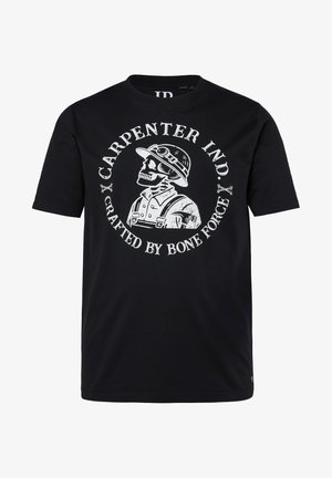 JP1880, WORKWEAR SHORT SLEEVE CHEST PRINT - T-shirt con stampa - black