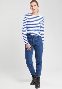 Armor lux CROZON MARINIÈRE - Langærmet T-shirt - blanc/etoile