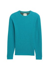 STRUKTURIERTER RUNDHALS - Trui - turquoise blue melange