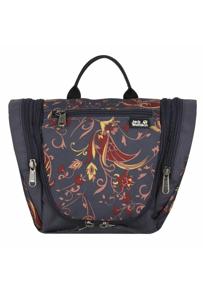 Jack Wolfskin CADDIE Toilettas graphite all over/donkerblauw