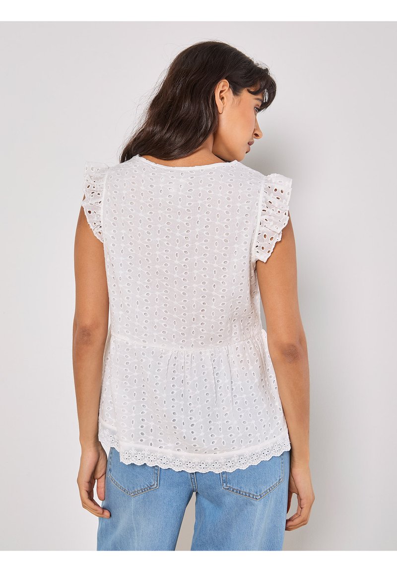 Apricot RUFFLE  biały