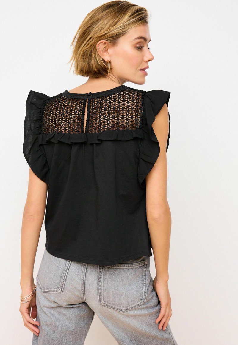 Next FRILL SLEEVE REGULAR FIT - Bluse - black
