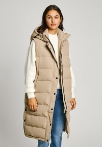 BIBI VEST - Āra jaka - light beige