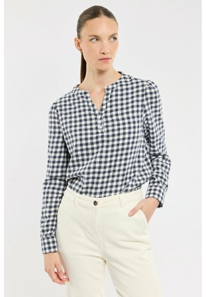 TUNICA - Blouse - carreaux marine