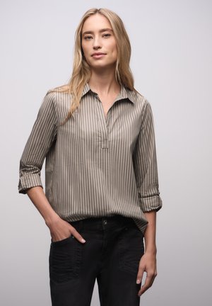 Street One, GESTREIFTE - Blouse - braun