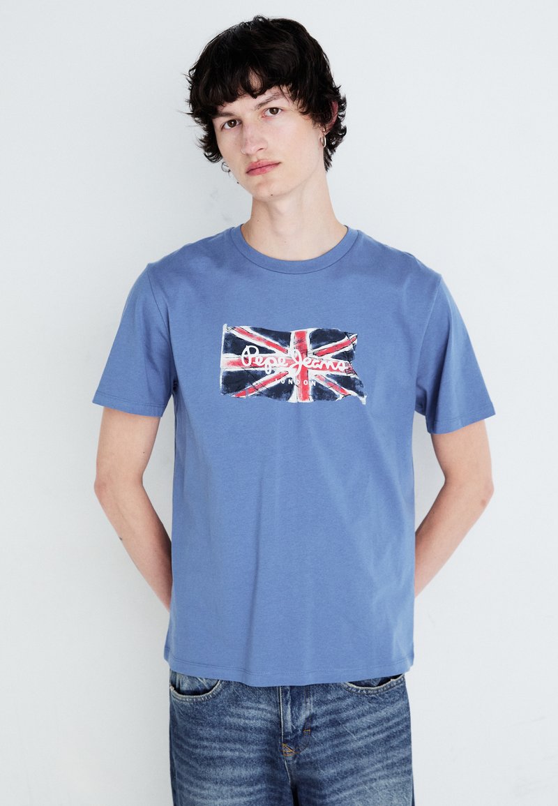 Pepe Jeans CLAG - Tričko s potlačou - sea blue