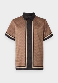 ECO GEO BORDER CHARM SHIRT - Camisa - light brown