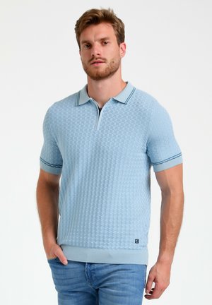 WITH ZIPPER - Piké - bright blue