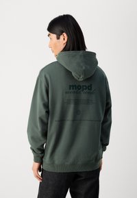 Marc O'Polo DENIM PRINT - Mikina s kapucňou - teal green