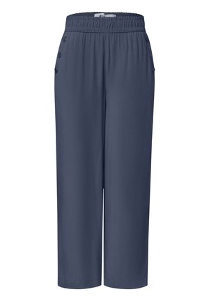 Street One, HIGH-WAIST WIDE-LEG PANTS IN A LOOSE FIT - Pantalon classique - ashen blue