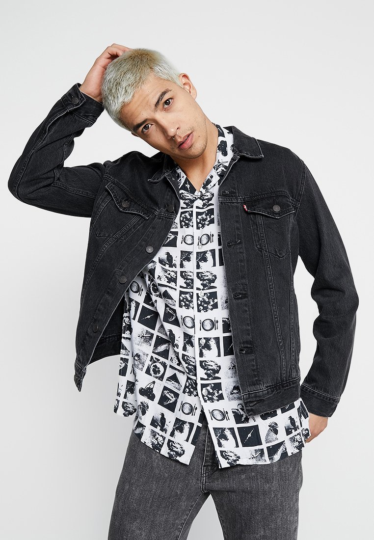 Levi's® THE TRUCKER JACKET - Casaco de ganga - liquorice trucker