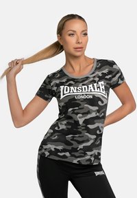 Lonsdale - SETTISCARTH - Triko s potiskem - camo grey Miniatura obrázku 1