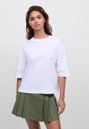 Next RELAXED BOXY ELBOW LENGTH CREW NECK - T-shirt - bas - white